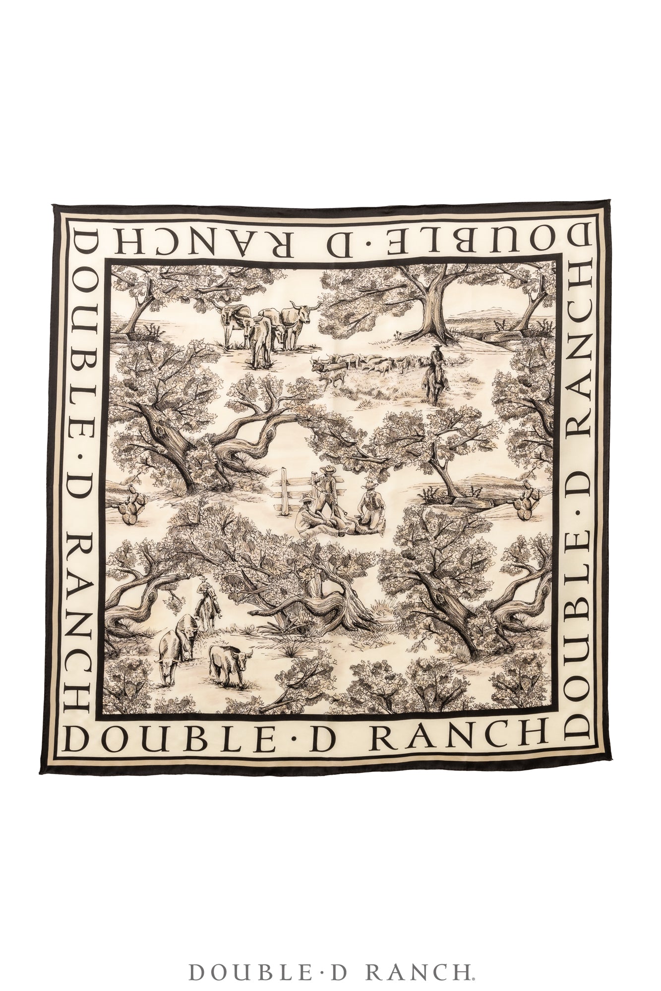 Scarf, Wide Open Trails Toile