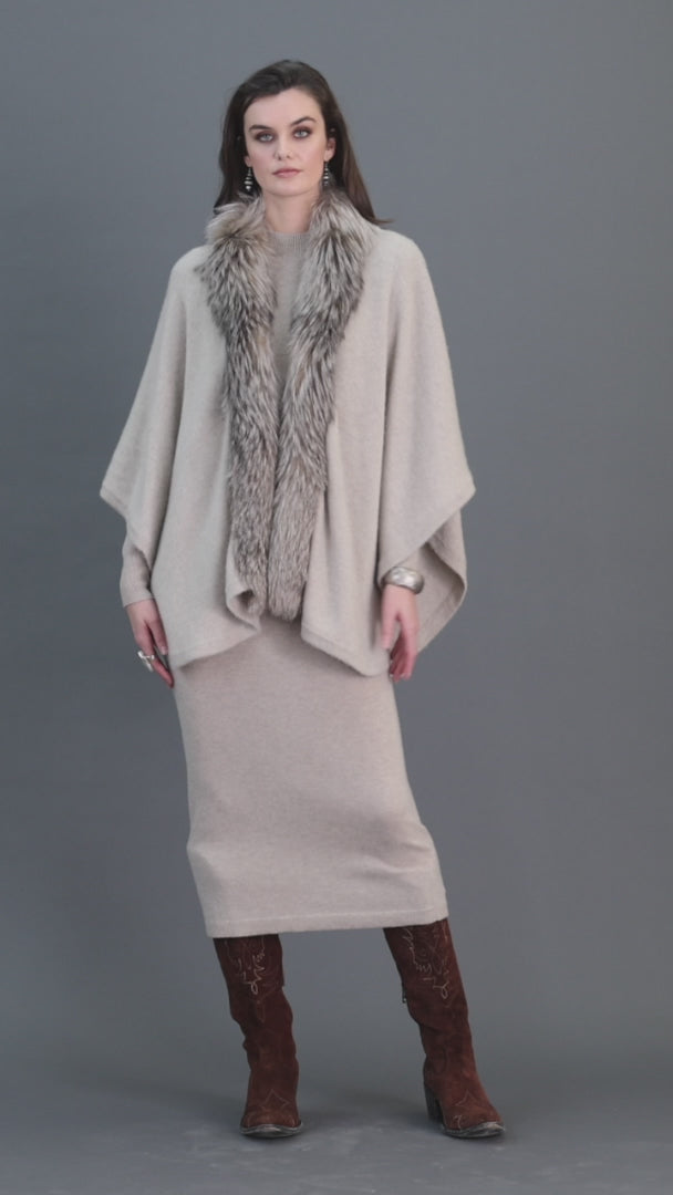 Cape, Cashmere, Knit