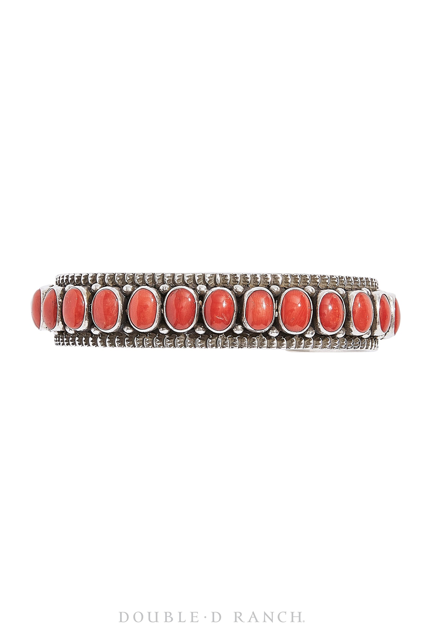 Cuff, Row, Coral, 15 Stone, Hallmark, Contemporary, 3194