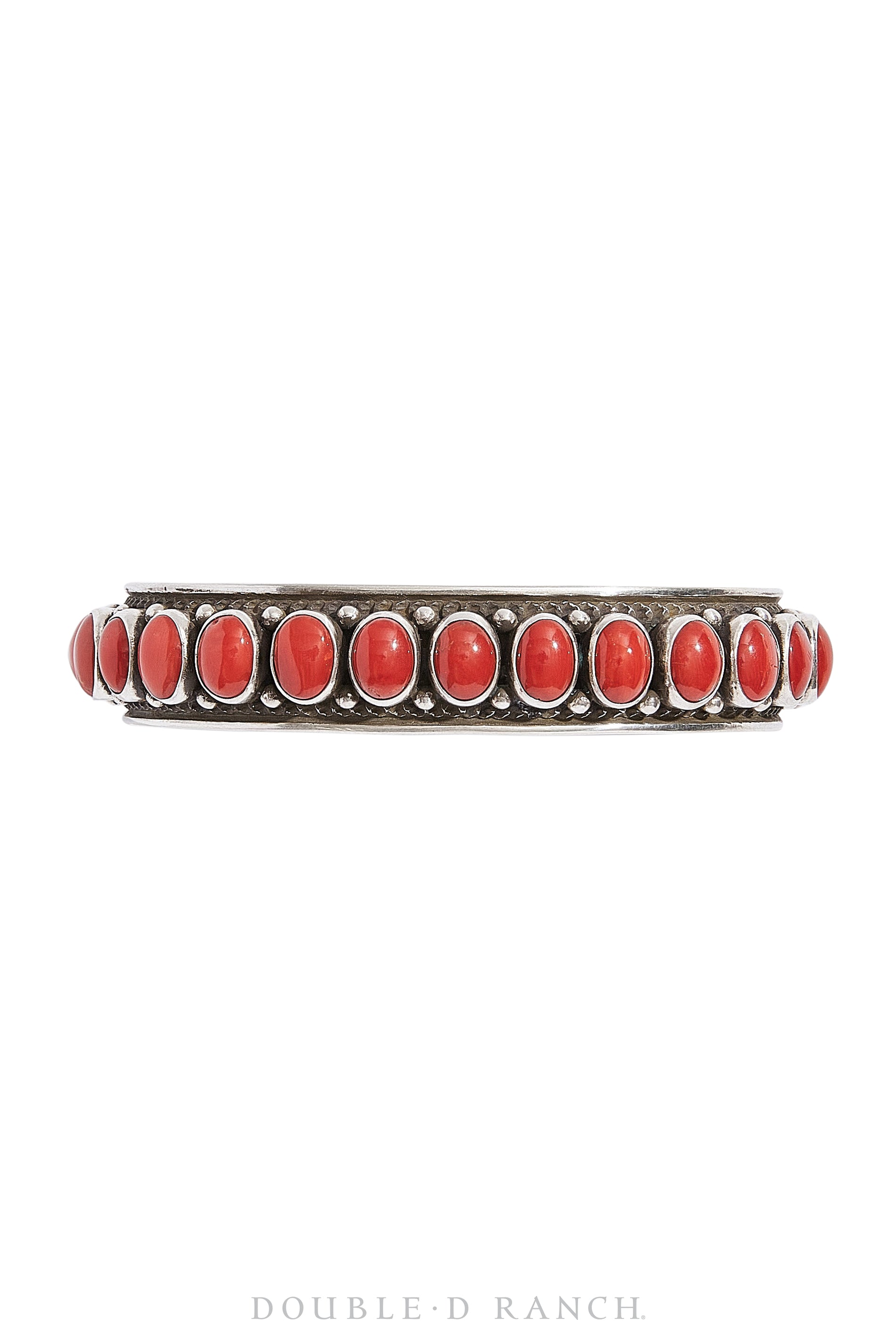 Cuff, Row, Coral, 15 Stone, Hallmark, Contemporary, 3195