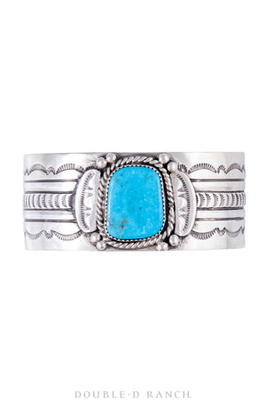 Cuff, Natural Stone, Turquoise, Single Stone, Hallmark, Contemporary, 2881