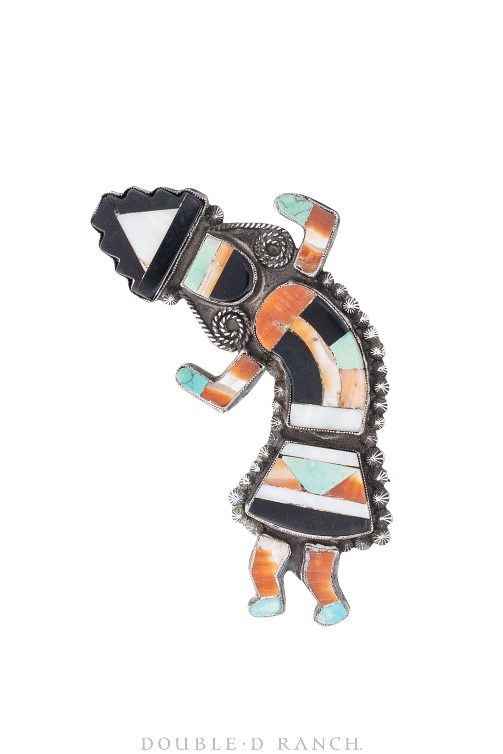 Pin, Inlay, Rainbow Man, Vintage, 682