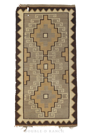 Home, Rug, Navajo, Ganado, Two Grey Hills, Vintage, 131