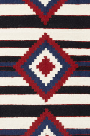 Home, Rug, Navajo, Chief's Blanket, Bands with Diamonds, Vintage, ‘70s, 135