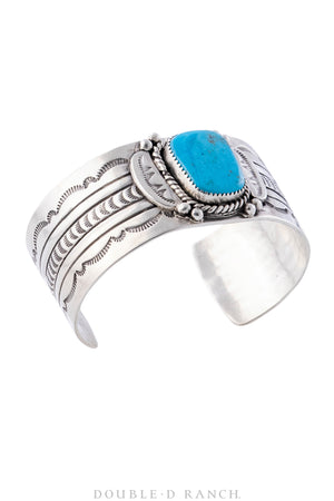 Cuff, Natural Stone, Turquoise, Single Stone, Hallmark, Contemporary, 2881