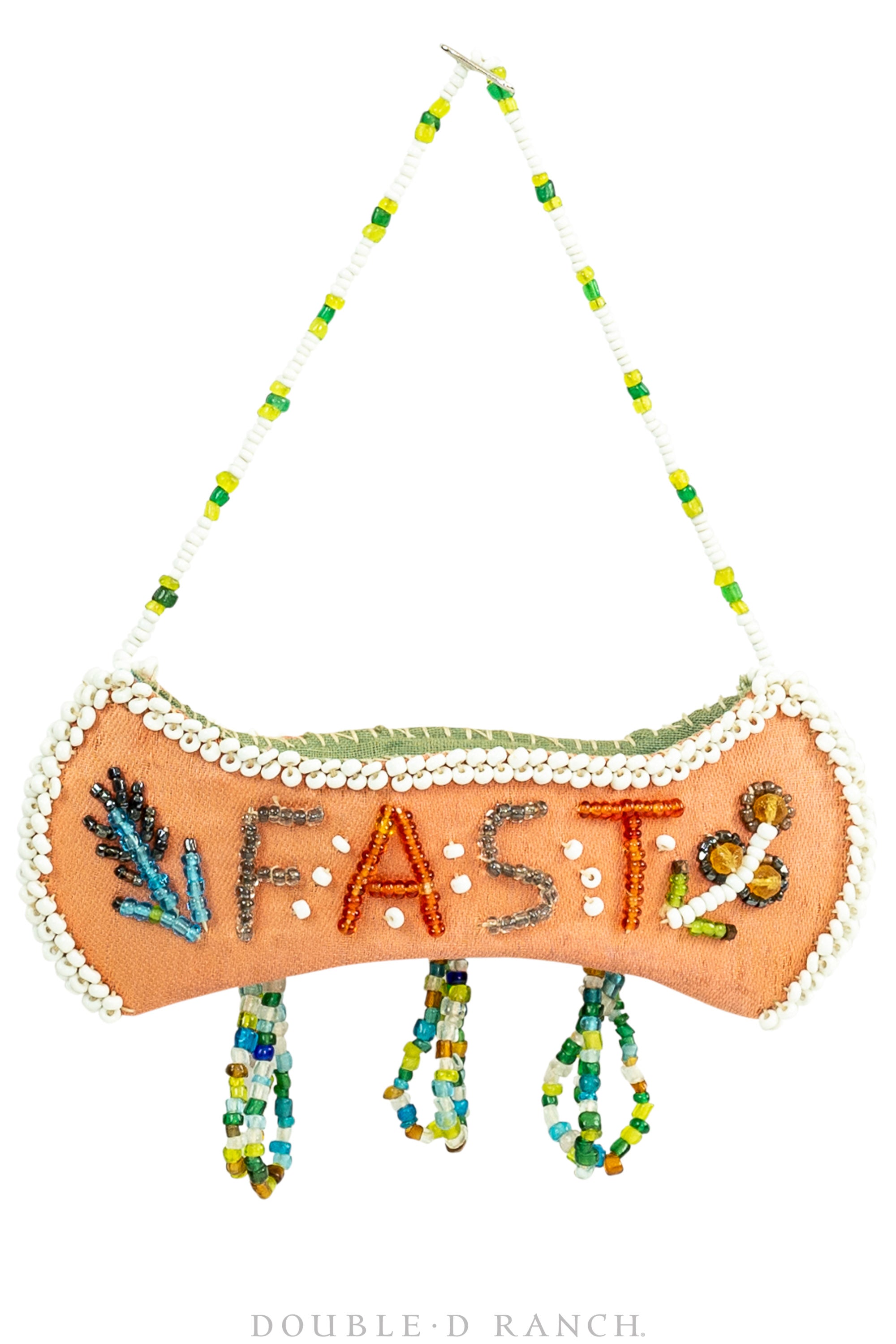 Whimsey,  Beaded, Canoe, "Boat", Tassels, Vintage