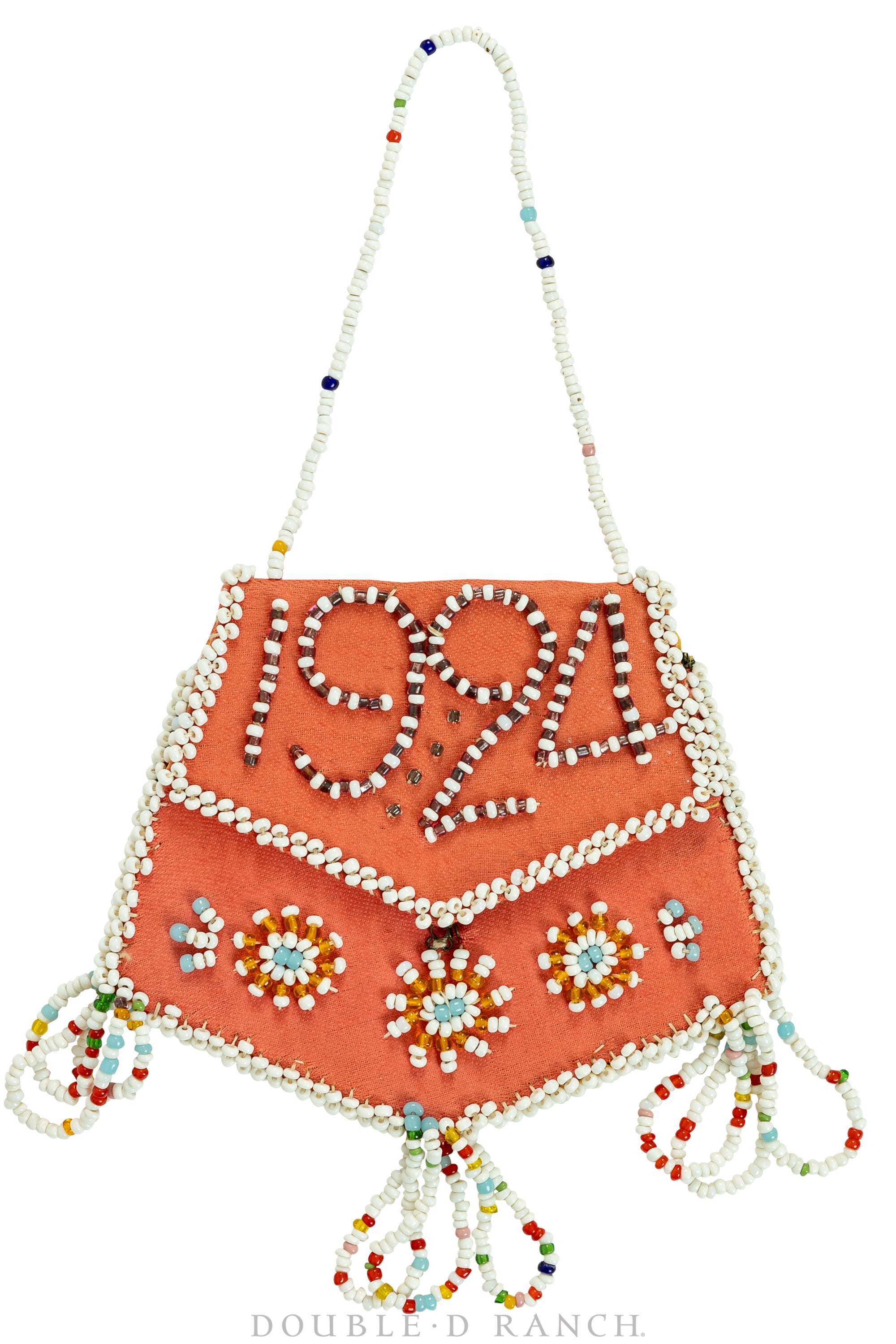 Whimsey, Beaded, Purse, Plate, "1924", Tassels, Vintage, 216