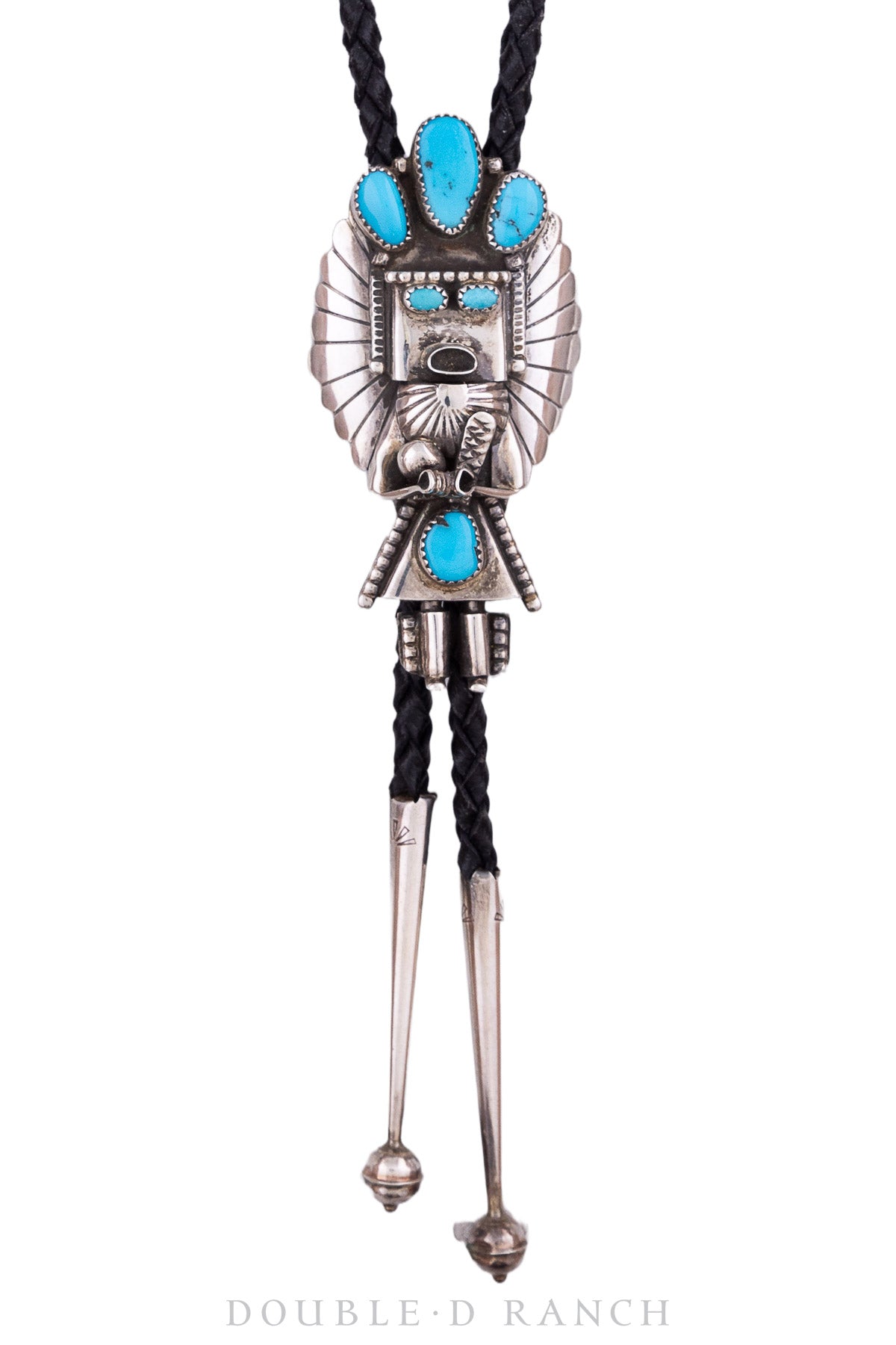 Bolo, Kachina, Turquoise, Hallmark, Vintage, 1539