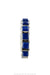 Cuff, Lapis, Row, 9 Stone, Hallmark, Contemporary, 3013