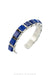 Cuff, Lapis, Row, 9 Stone, Hallmark, Contemporary, 3013