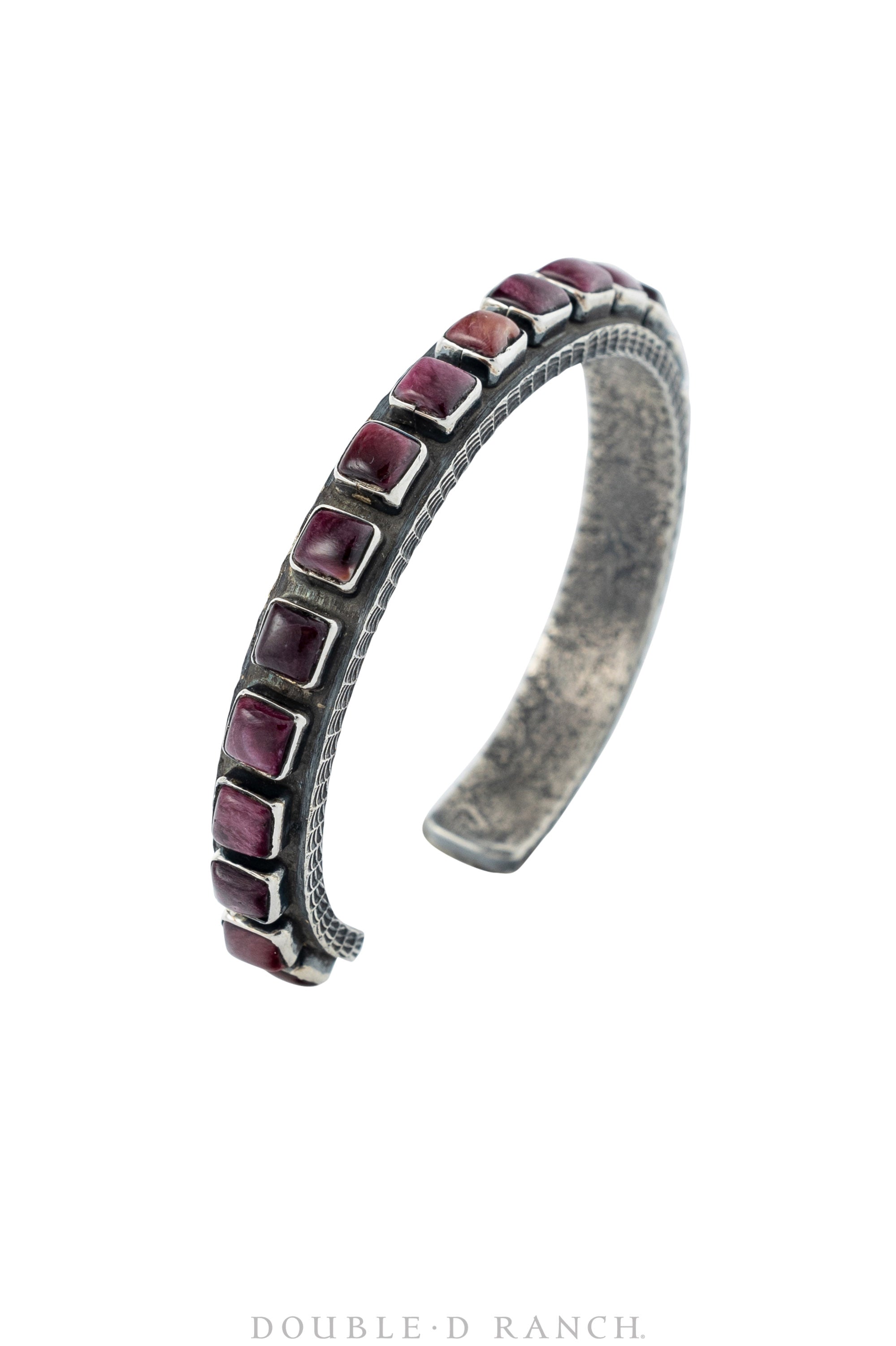 Cuff, Row, Purple Spiny Oyster, 24 Stone, Hallmark, Contemporary, 3014