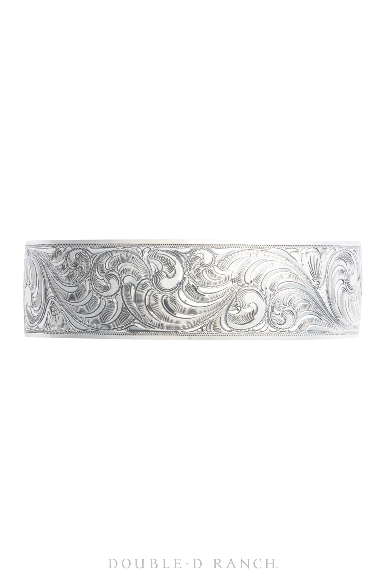 Cuff, Engraved, Sterling Silver, Western Scroll, Artisan, Contemporary, 3302