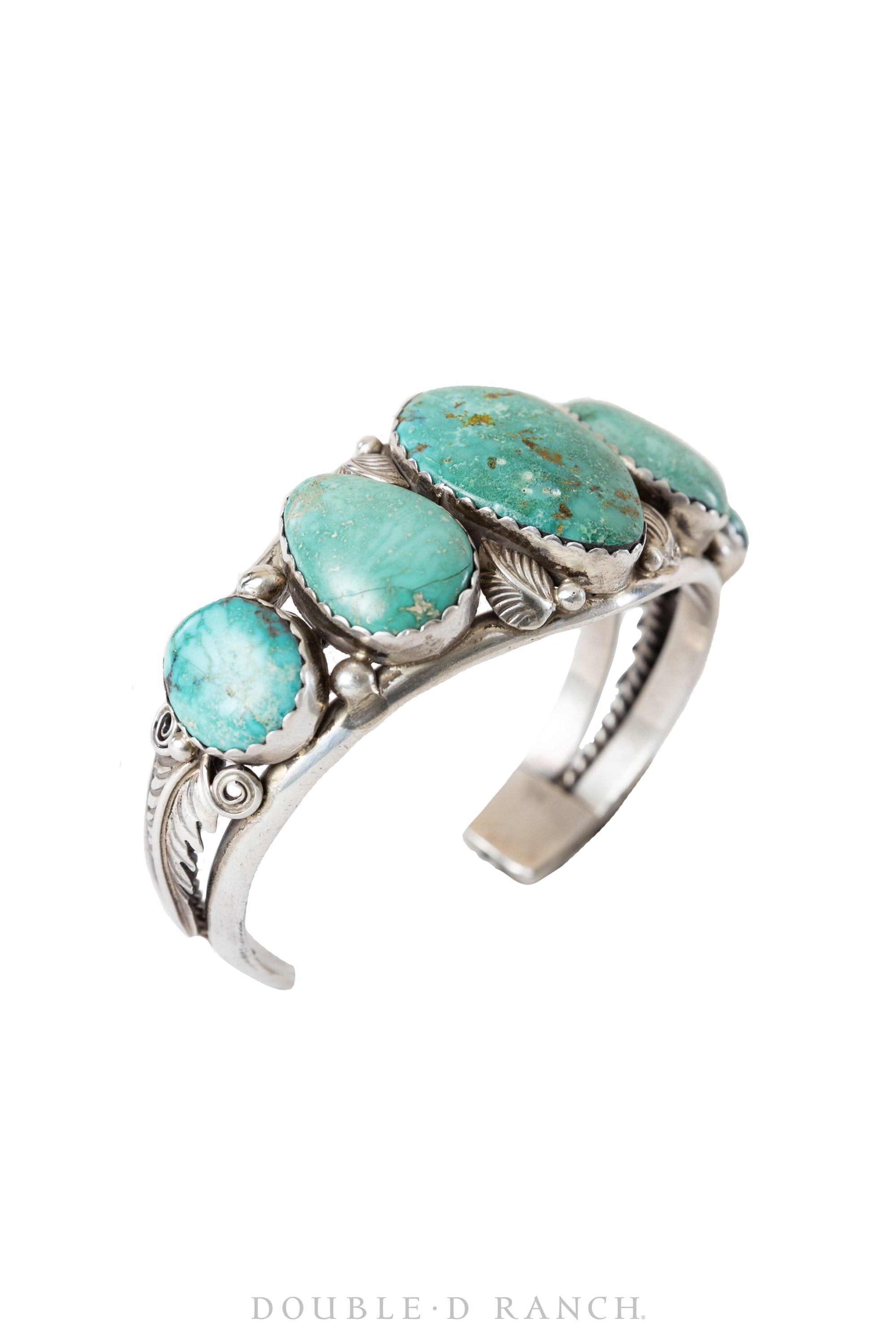 Cuff, Natural Stone, Turquoise, 5 Stone, Hallmark, Vintage, 3192