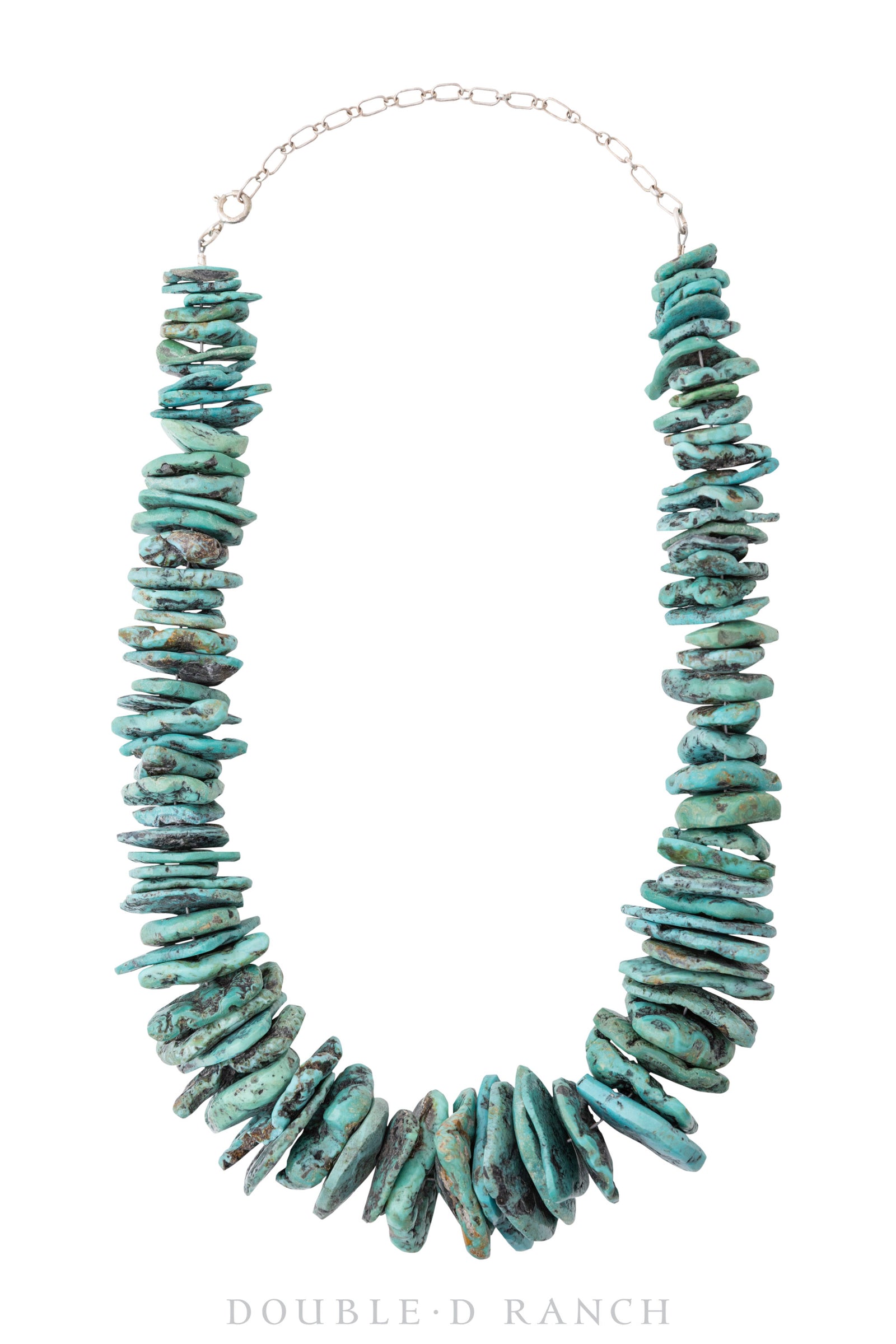 Necklace, Natural Stone, Turquoise, Slabs, Vintage, 1904