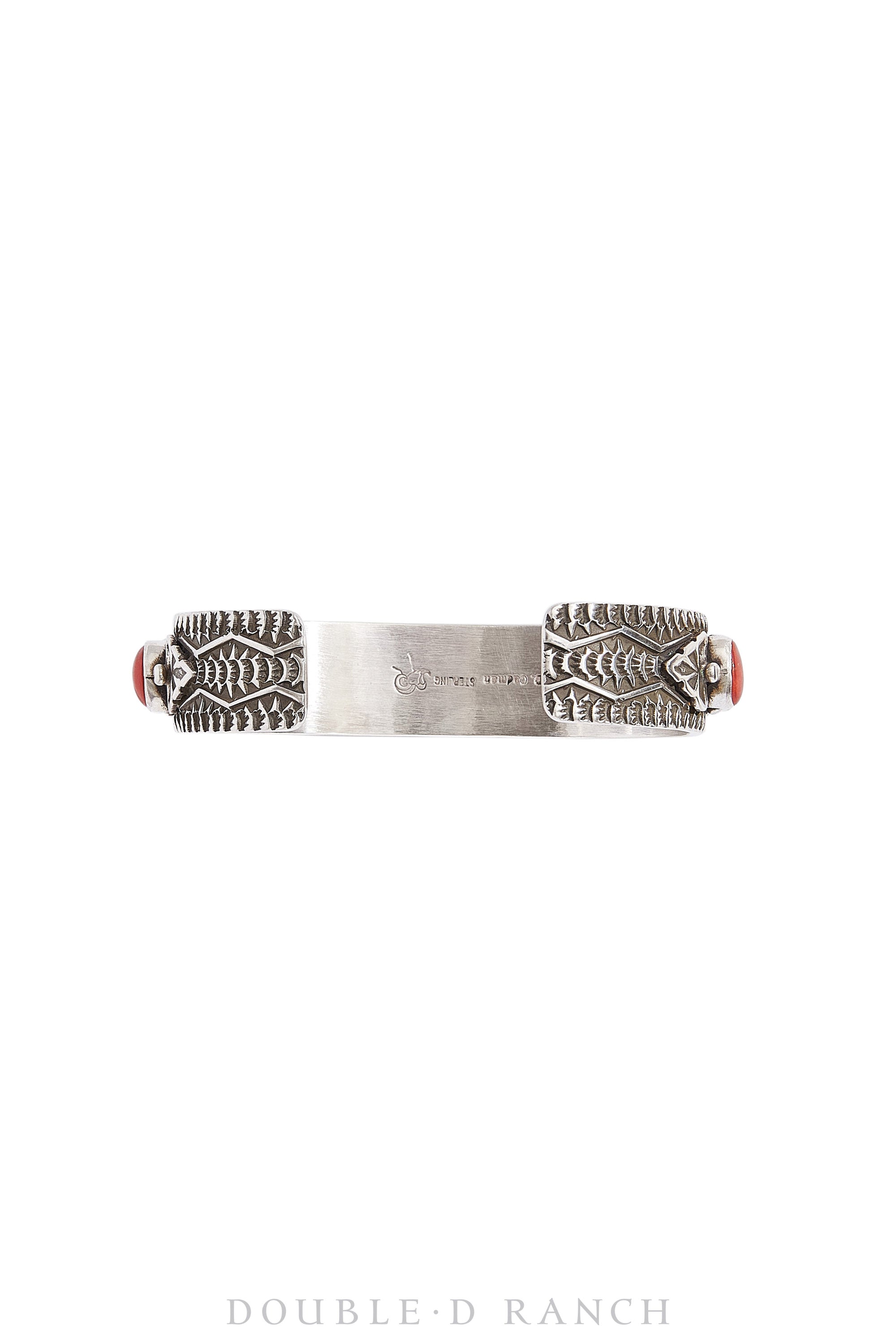 Cuff, Row, Coral, 15 Stone, Hallmark, Contemporary, 3194