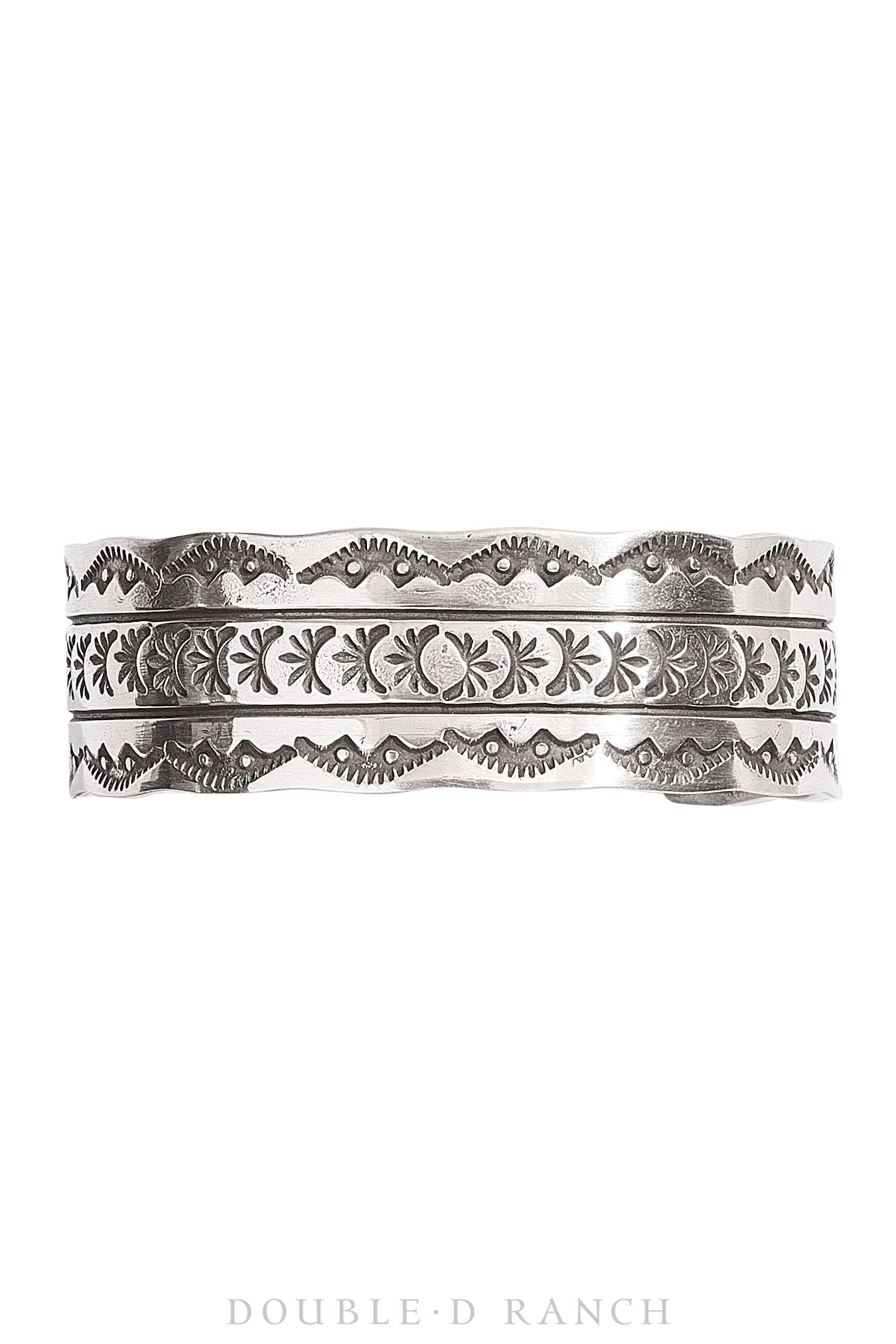 Cuff, Stamp Work, Sterling Silver, Contemporary, 3234