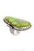 Ring, Natural Stone, Gaspeite, Single Stone, Hallmark, Contemporary, 1162