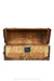 Home, Furniture, Trunk,  Valise, Document Travel, Hide Covered, Studded, Vintage 19th Century